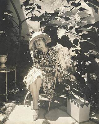 Lilyan Tashman Wearing A Hat Print