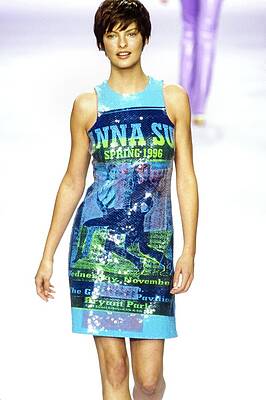 Linda Evangelista on Fashion Runway Wall Art