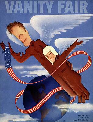 American Flag Wall Art featuring the photograph Lindbergh's In Flight Uniforms by Paolo Garretto