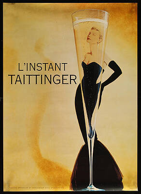 L'Instant Taittinger Champagne Advertisement Digital Art