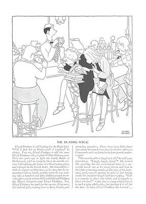 Prayer Drawing - Lloyd Fitzbury Is Still Looking For The Right by Gluyas Williams