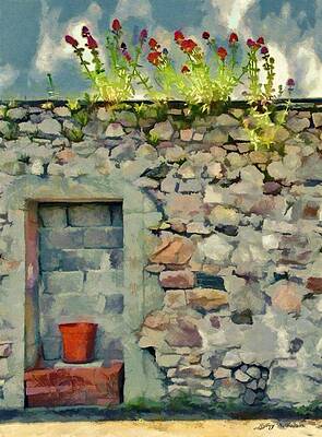 Wall Art featuring the painting Location With A View by Jeffrey Kolker