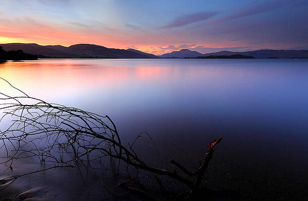 Reflection Wall Art featuring the photograph Loch Lomond Sunset by Grant Glendinning