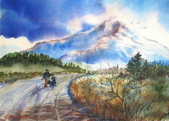 Colorado Wall Art featuring the painting Cone Walk by Jackson Ordean