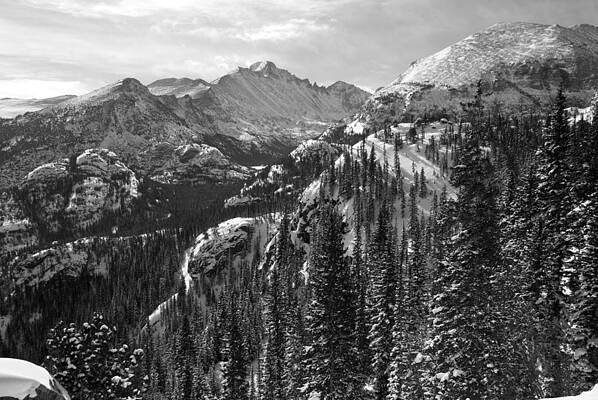 Rocky Mountain National Park Photograph - Long's Peak Winter Landscape by Cascade Colors
