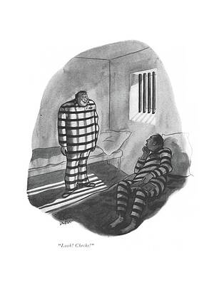 Sunshine Wall Art featuring the drawing Look! Checks! by Richard Decker