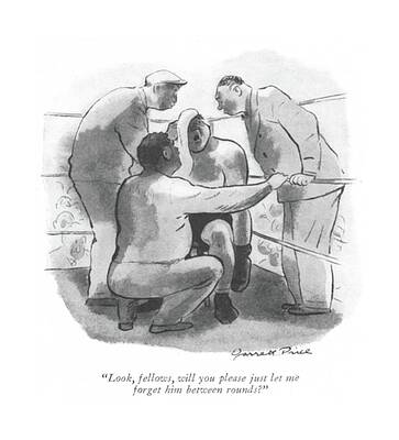 Round Drawing - Look, Fellows, Will You Please Just Let Me Forget by Garrett Price