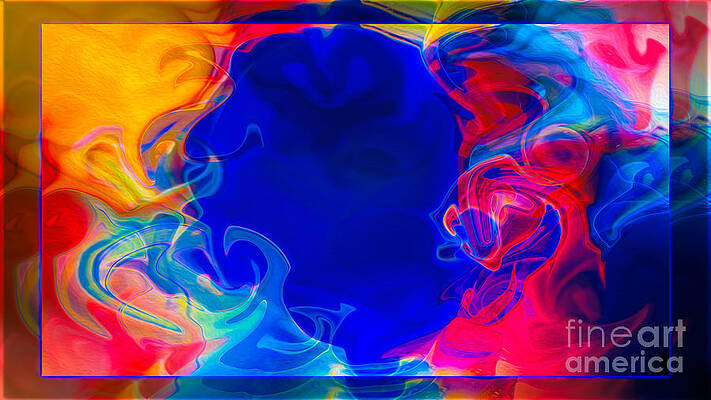 Washington Wall Art featuring the digital art Love And All Of Its Mysteries Abstract Healing Art by Omaste Witkowski