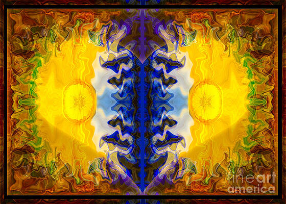 Wall Art featuring the painting Love And Loss Abstract Healing Artwork by Omaste Witkowski