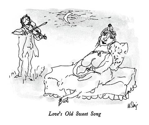 Serenade with a Violinist Drawing