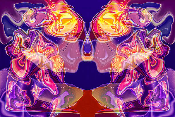 Wall Art featuring the painting Loving Reflection by Omaste Witkowski