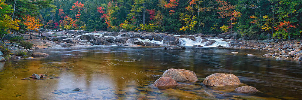 Wall Art featuring the photograph Lower Falls On The Swift River by Jeff Sinon