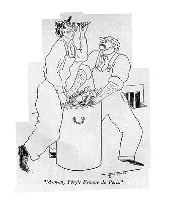 Paris Drawing - Femme De Paris by Augustus Peck