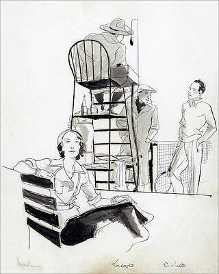 Sports Digital Art - Madame Marcel Rochas by Pierre Pages