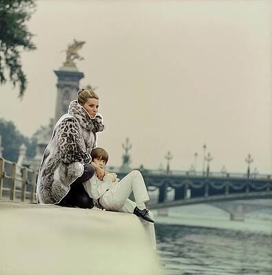 Bridge Photograph - Madame Xavier Givaudan Wearing Fernando Sanchez by Arnaud de Rosnay