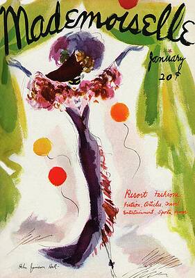 Mademoiselle January Cover 1957 Wall Art