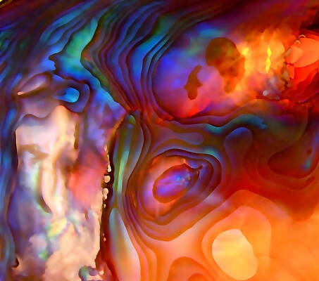 Vibrant Abstract Layers Wall Art