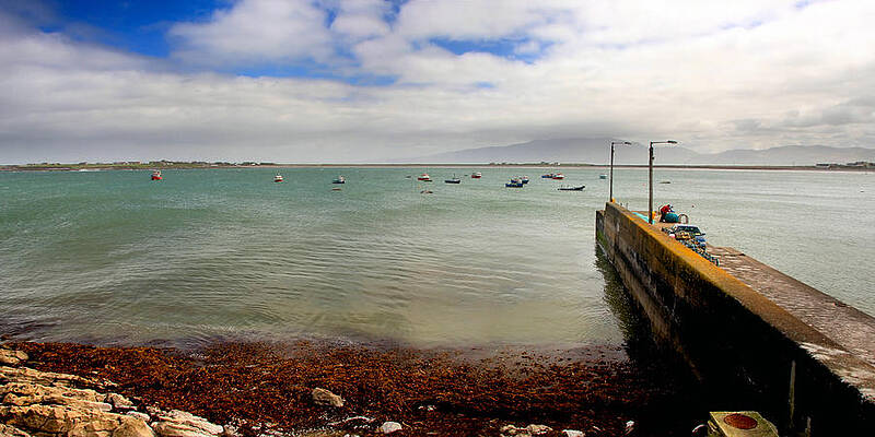 Water Wall Art featuring the photograph Maherees Pier by Mark Callanan