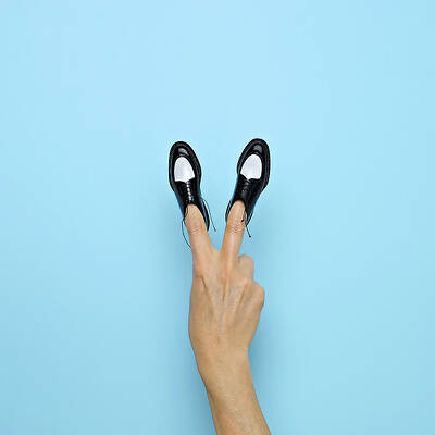 Quirky Finger Shoes Wall Art