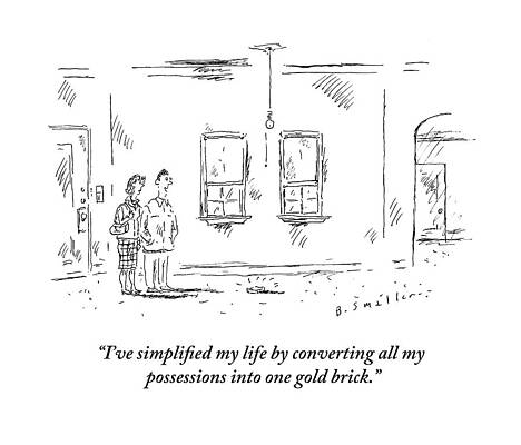 Simple Drawing - Man Speaking To Woman In An Apartment That by Barbara Smaller