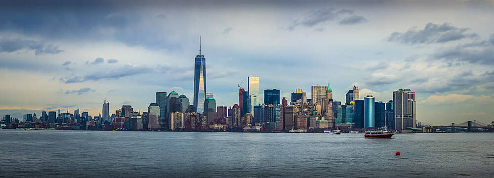 America Photograph - Manhattan Island Skyline by David Morefield