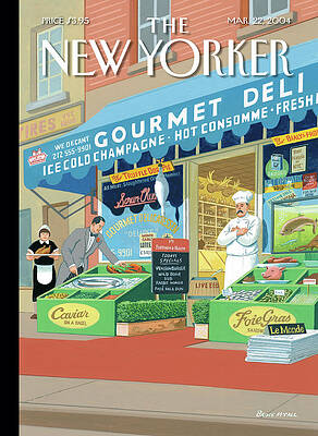 Gourmet Deli Street Scene Painting