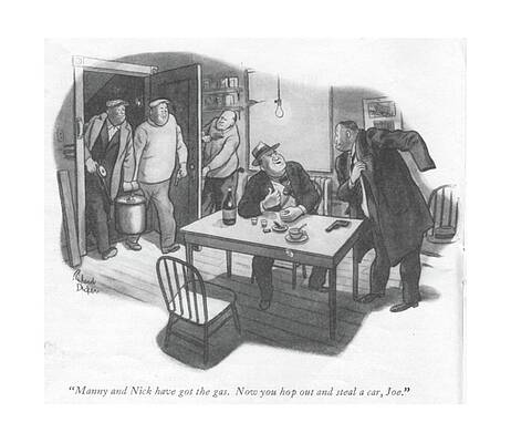 Brain Drawing - Manny And Nick Have Got The Gas. Now You Hop by Richard Decker