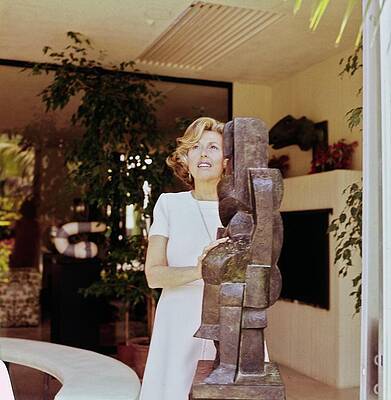 California Wall Art featuring the photograph Marcia Weisman At Home by Horst P. Horst