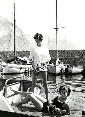Marella Agnelli and Princess Pignatelli Sailing Wall Art