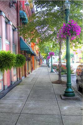 Ohio Wall Art featuring the photograph Marietta Sidewalk by Jonny D