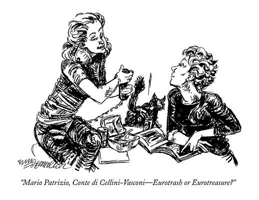 Europe Drawing - Mario Patrizio by William Hamilton