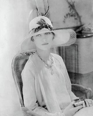 Marion Morehouse in Lanvin Hat Wall Art