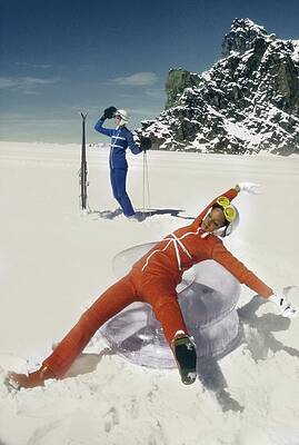 Marisa Berenson in Ski Attire Photograph