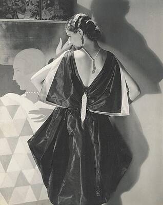 Butterfly Photograph - Marjorie Willis Wearing A Dress By Lanvin by Edward Steichen