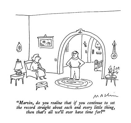 Setting Drawing - Marvin, Do You Realize That If You Continue by Michael Maslin