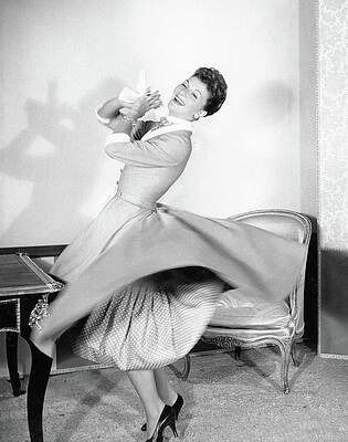 Graceful Spin in Vintage Dress Photograph
