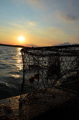 Water Wall Art featuring the photograph Maryland Crabber's Horizon by La Dolce Vita
