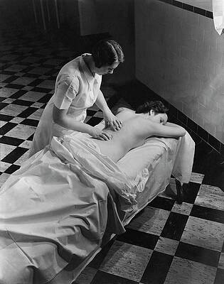 Spa Wall Art featuring the photograph Masseuse At Saratoga Spa by Lusha Nelson