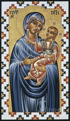 Mater Domini Icon with Child Wall Art