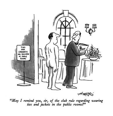 Naked Drawing - May I Remind by Henry Martin