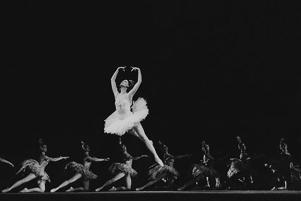 Ballet Dancer in Mid Air Photograph