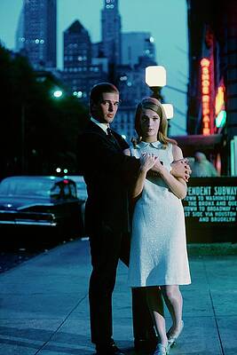 Illuminate Photograph - Melinda Moon And David Davis On A Sidewalk by Sante Forlano