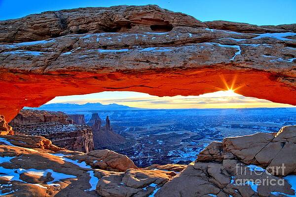 Sunrise Through Mesa Arch Wall Art