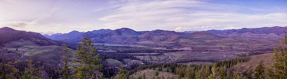 Photograph - Methow River Valley Via Sun Mtn Lodge by Omaste Witkowski