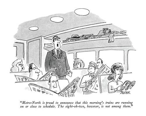 Train Delay Announcement Humor Wall Art