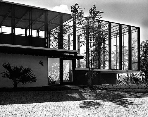 Modern Glass-Walled House Design Photograph