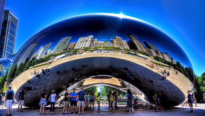 Wall Art featuring the photograph Millennium Park by Jonny D