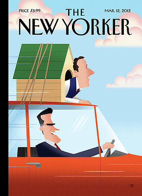 Wall Art featuring the painting State By State by Bob Staake