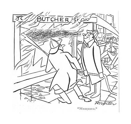 Meat Drawing - Mmmmmm by Mischa Richter