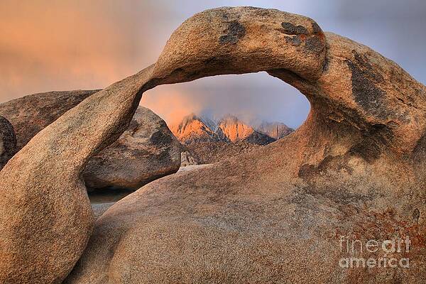 Sunrise Wall Art featuring the photograph Mobius Arch Foggy Sunrise by Adam Jewell